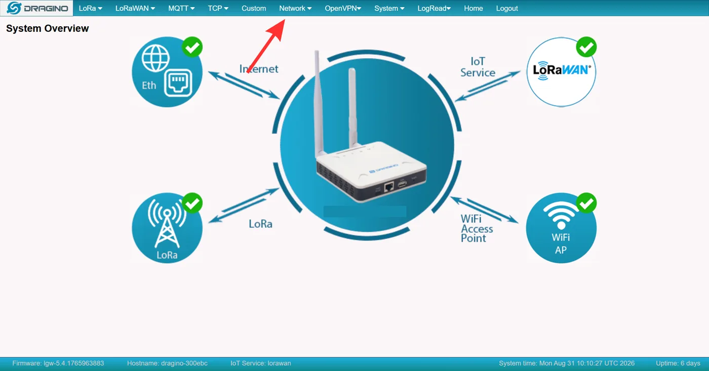 Schermafbeelding stap 2: Open het wifi-scherm